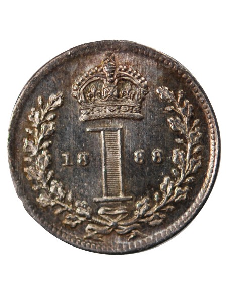GRANDE-BRETAGNE, VICTORIA - MAUNDY PENNY ARGENT 1888