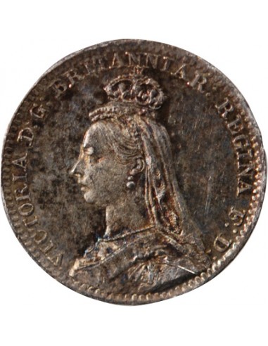GRANDE-BRETAGNE, VICTORIA - MAUNDY PENNY ARGENT 1888