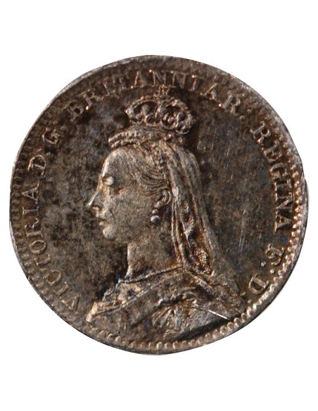 GRANDE-BRETAGNE, VICTORIA - MAUNDY PENNY ARGENT 1888