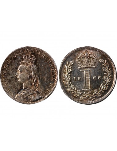 GRANDE-BRETAGNE, VICTORIA - MAUNDY PENNY ARGENT 1888