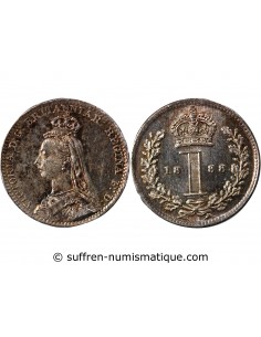 GRANDE-BRETAGNE, VICTORIA - MAUNDY PENNY ARGENT 1888