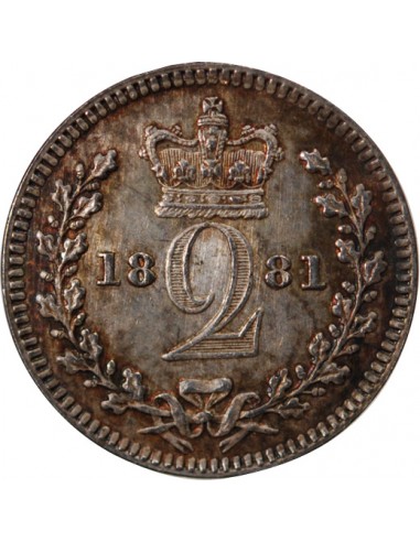 GRANDE-BRETAGNE, VICTORIA - MAUNDY 2 PENCE ARGENT 1881