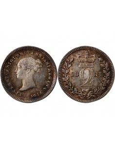 GRANDE-BRETAGNE, VICTORIA - MAUNDY 2 PENCE ARGENT 1881 2