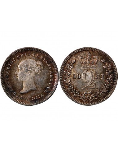 GRANDE-BRETAGNE, VICTORIA - MAUNDY 2 PENCE ARGENT 1881