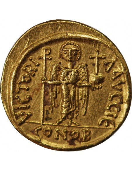 MAURICE TIBERE - SOLIDUS OR 583 / 601 CONSTANTINOPLE﻿
