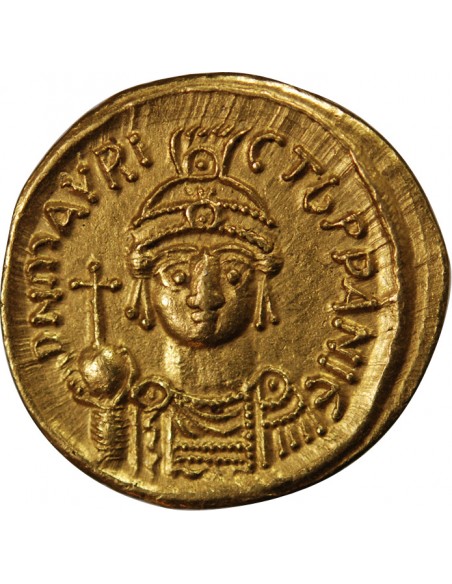 MAURICE TIBERE - SOLIDUS OR 583 / 601 CONSTANTINOPLE﻿