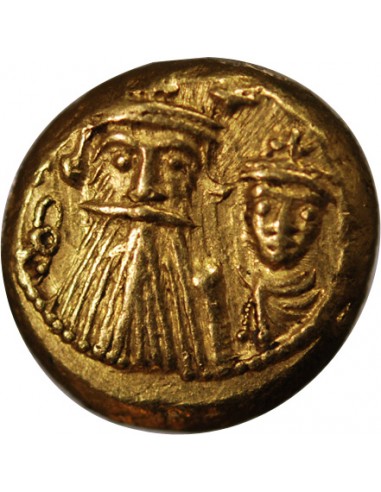 CONSTANT II, CONSTANTIN IV, HERACLIUS & TIBERE - SOLIDUS GLOBULAIRE OR 659 / 668 CARTHAGE﻿