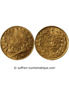 EMPIRE OTTOMAN, MEHMET V - 25 KURUS OR 1913