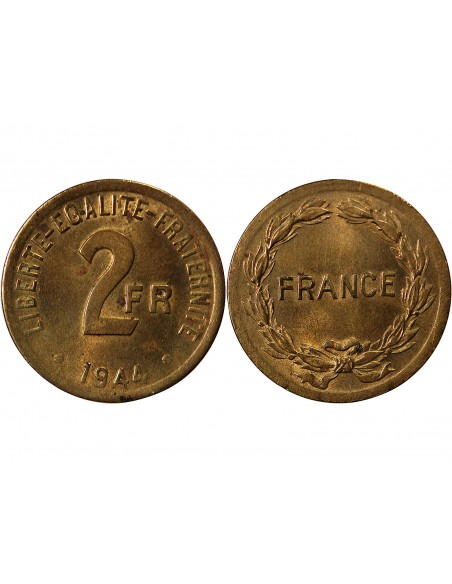 FRANCE LIBRE - 2 FRANCS 1944