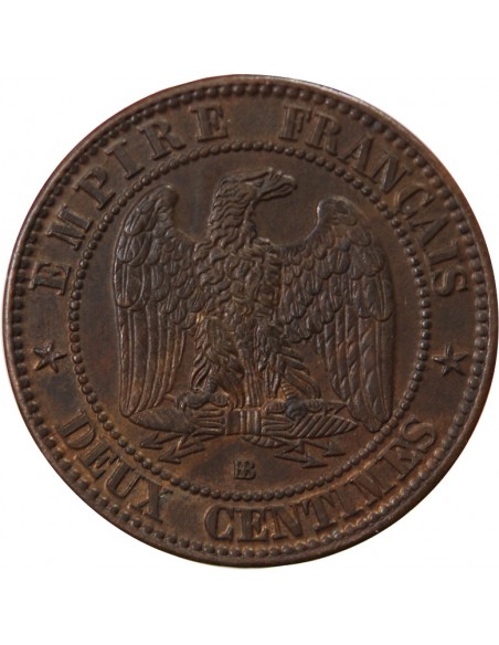 NAPOLEON III - 2 CENTIMES 1862 BB STRASBOURG