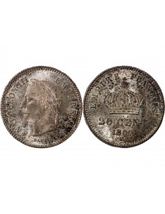 NAPOLEON III - 20 CENTIMES ARGENT 1867 BB STRASBOURG 2