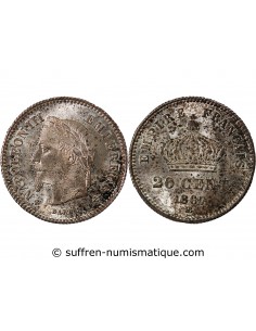 NAPOLEON III - 20 CENTIMES ARGENT 1867 BB STRASBOURG