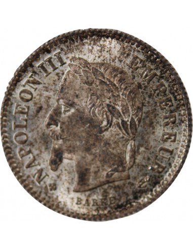 NAPOLEON III - 20 CENTIMES ARGENT 1867 BB STRASBOURG