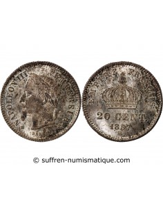 NAPOLEON III - 20 CENTIMES ARGENT 1867 BB STRASBOURG