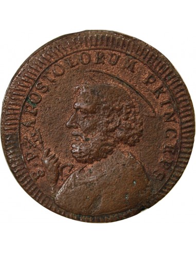 VATICAN, PIE VI - 2 1/2 BAIOCCHI 1796 ROME