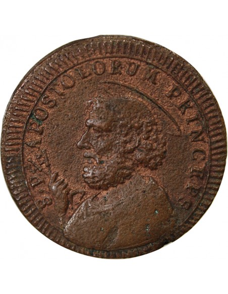 VATICAN, PIE VI - 2 1/2 BAIOCCHI 1796 ROME