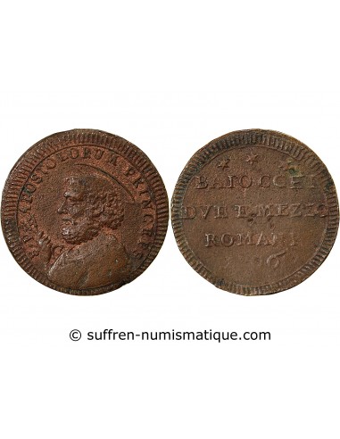 VATICAN, PIE VI - 2 1/2 BAIOCCHI 1796 ROME