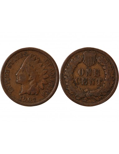 USA - 1 CENT "Indian Head" 1907 PHILADELPHIE