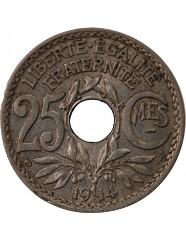 LINDAUER - 25 CENTIMES 1914 SOULIGNE