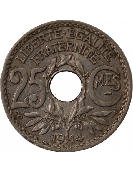 LINDAUER - 25 CENTIMES 1914 SOULIGNE