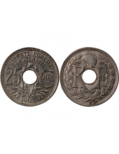 LINDAUER - 25 CENTIMES 1917 SOULIGNE