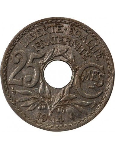 LINDAUER - 25 CENTIMES 1914 SOULIGNE