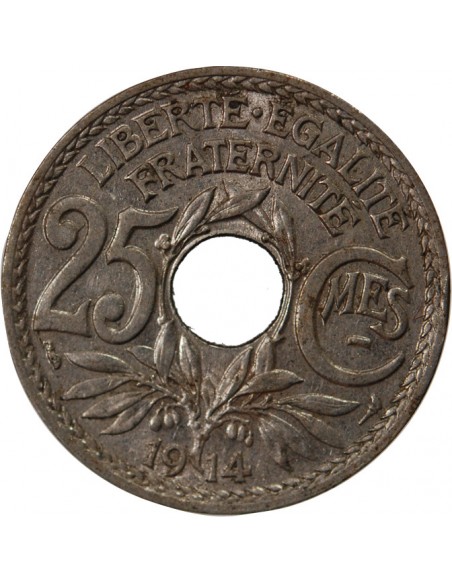 LINDAUER - 25 CENTIMES 1914 SOULIGNE