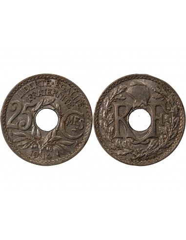 LINDAUER - 25 CENTIMES 1914 SOULIGNE