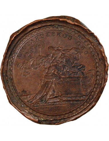 MEDAILLE DU SACRE DE LOUIS XVI - MOULE DE COULEE 1774