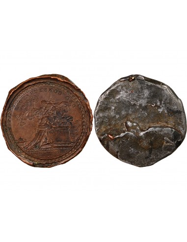 MEDAILLE DU SACRE DE LOUIS XVI - MOULE DE COULEE 1774