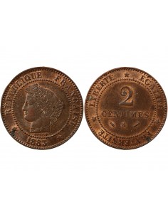 CERES - 2 CENTIMES 1883 A PARIS 2