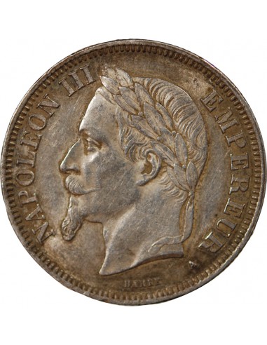 NAPOLEON III - 2 FRANCS ARGENT 1869 A PARIS