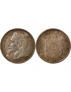 NAPOLEON III - 2 FRANCS ARGENT 1869 A PARIS 2