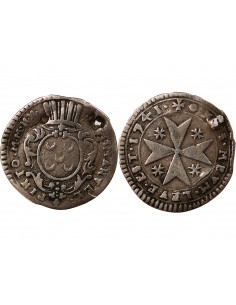 ORDRE DE MALTE, EMMANUEL DE ROHAN - 2 SCUDI ARGENT 1796 2