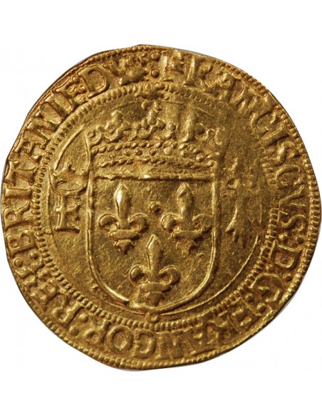 FRANCOIS Ier ﻿﻿- ECU D'OR AU SOLEIL DE BRETAGNE 1515 / 1547 NANTES