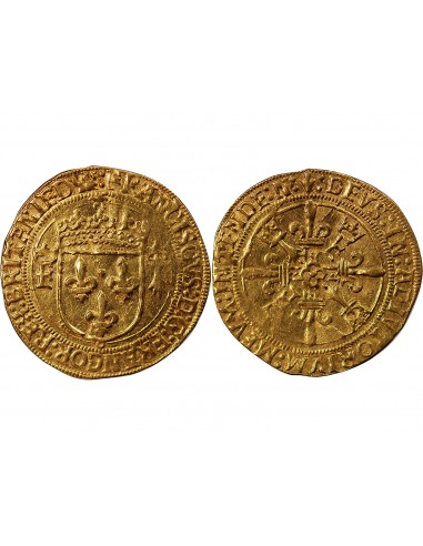 FRANCOIS Ier ﻿﻿- ECU D'OR AU SOLEIL DE BRETAGNE 1515 / 1547 NANTES