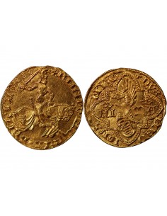 ITALIE, DUCHE DE MILAN, PHILIPPE MARIA VISCONTI - DUCAT D'OR 1412 / 1447 2