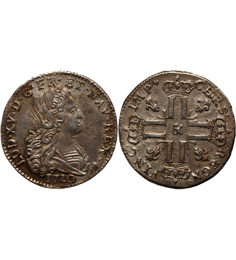 LOUIS XV - PETIT LOUIS D'ARGENT 1720 & AIX