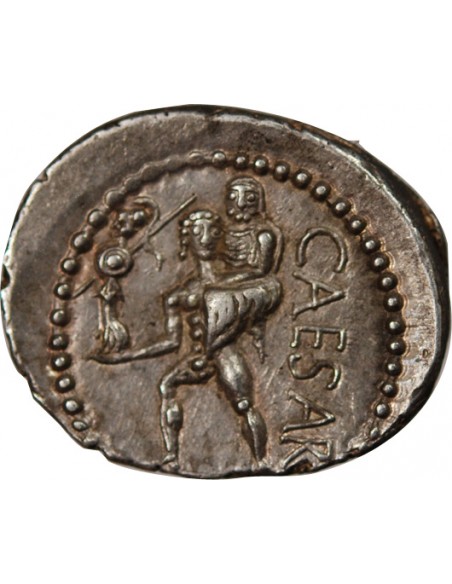 CESAR - DENIER ARGENT 47 / 46 AV JC ROME