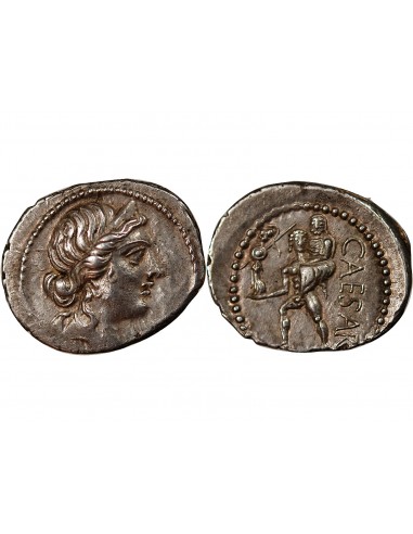 CESAR - DENIER ARGENT 47 / 46 AV JC ROME