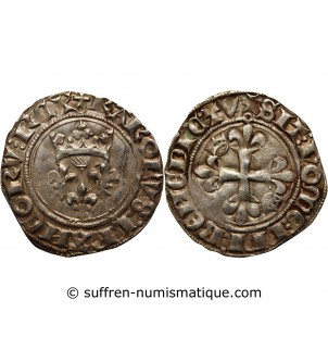 CHARLES VI LE FOU ﻿- GROS Dit " Florette " PARIS 1380 / 1422﻿