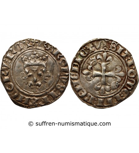 CHARLES VI LE FOU ﻿- GROS Dit " Florette " PARIS 1380 / 1422﻿