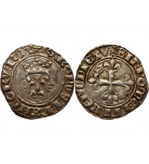 CHARLES VI LE FOU ﻿- GROS Dit " Florette " PARIS 1380 / 1422﻿ 2