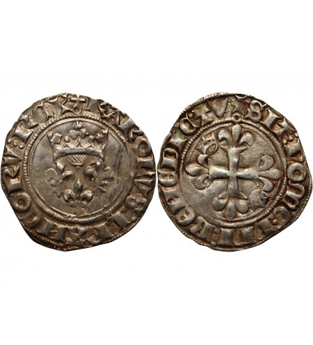 CHARLES VI LE FOU ﻿- GROS Dit " Florette " PARIS 1380 / 1422﻿