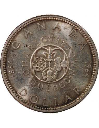 CANADA, ELIZABETH II - DOLLAR ARGENT 1964