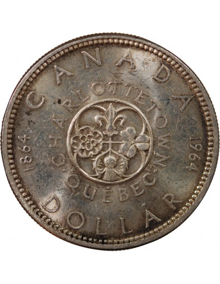 CANADA, ELIZABETH II - DOLLAR ARGENT 1964