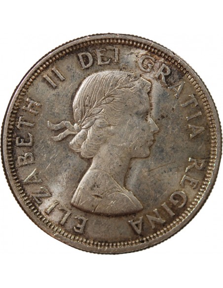 CANADA, ELIZABETH II - DOLLAR ARGENT 1964