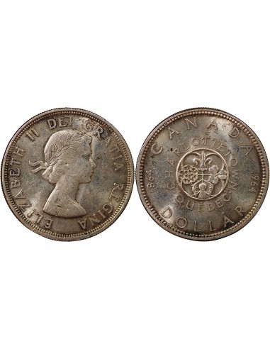 CANADA, ELIZABETH II - DOLLAR ARGENT 1964