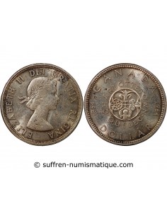 CANADA, ELIZABETH II - DOLLAR ARGENT 1964