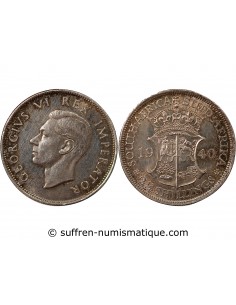 AFRIQUE DU SUD, GEORGES VI - 2 1/2 SHILLINGS ARGENT 1940